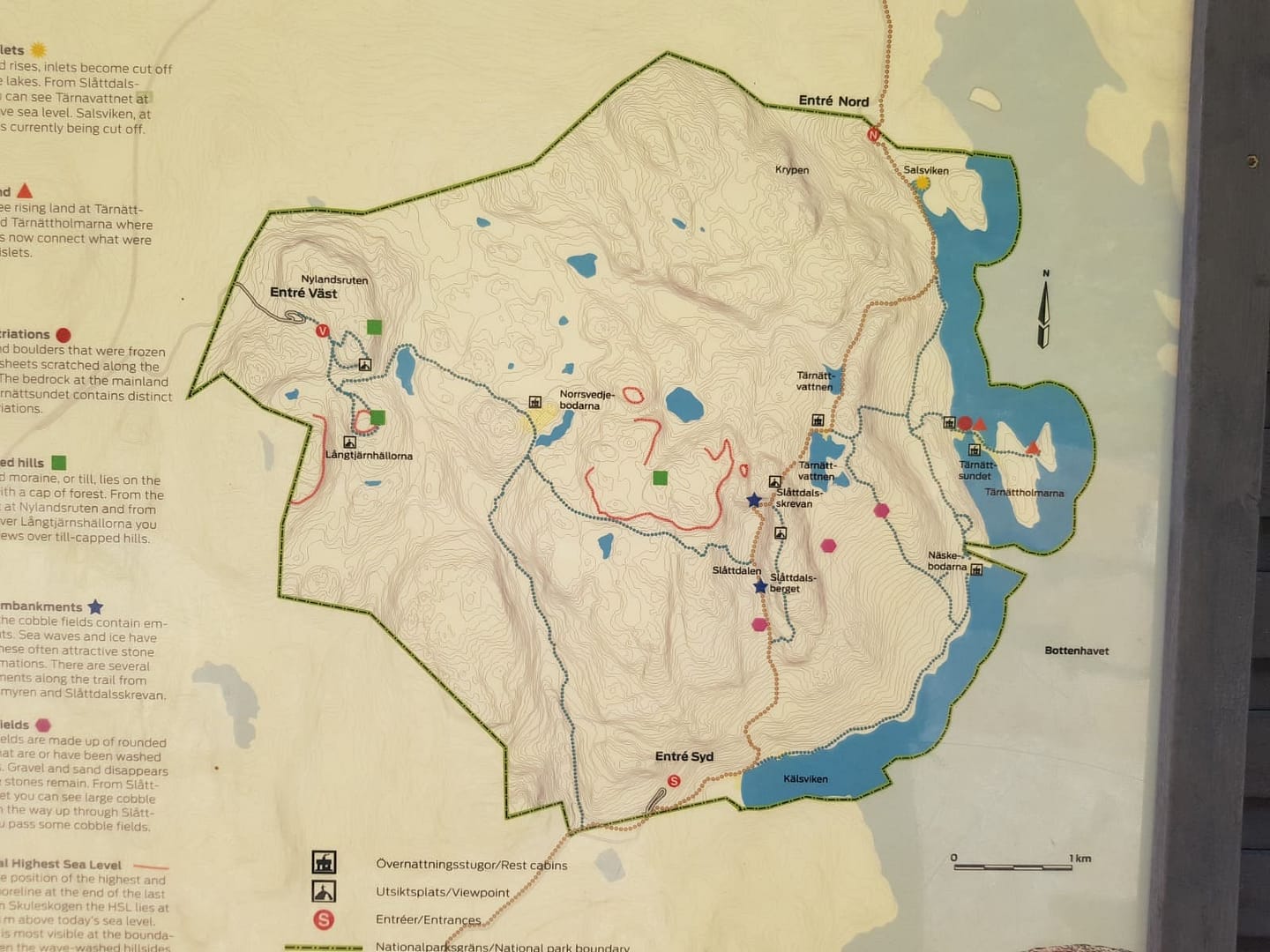 Karte Skuleskogen Nationalpark