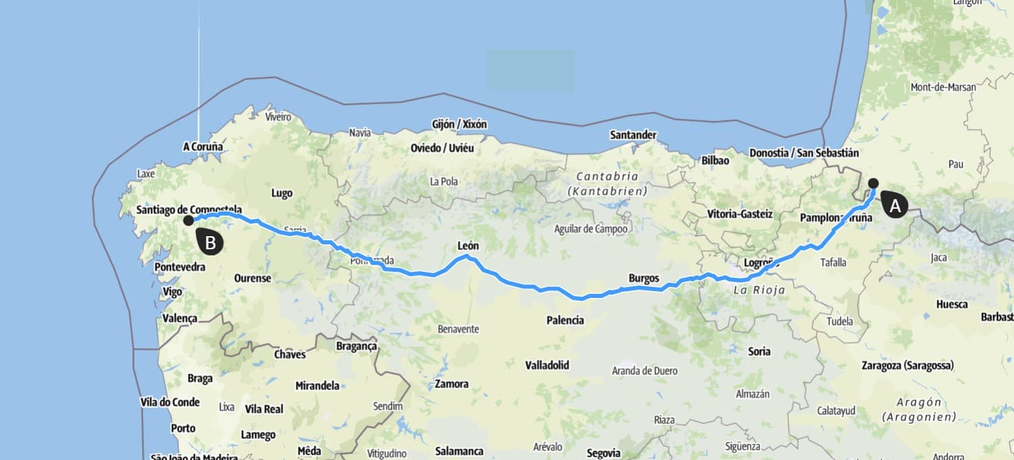Jakobsweg Camino Francés