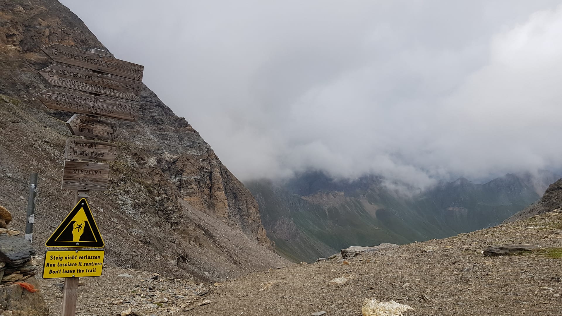 Weg zur Brixner Hütte