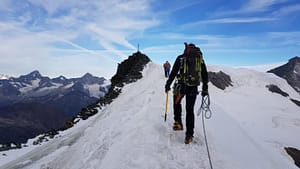 Allalinhorn über Hohlaubgrat
