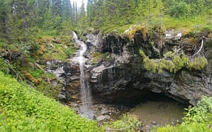 Korallgrottan Wasserfall