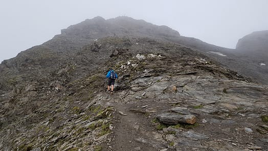 Wilde Kreuzspitze 3.132 m (Wanderung) Weg zur wilden Kreuzspitze