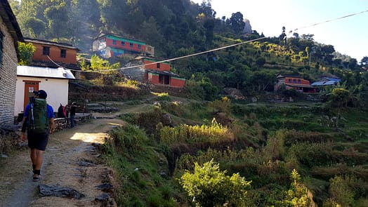 Von Tatopani nach Ghorepani (Wanderung) Tatopani Ghorepani 3