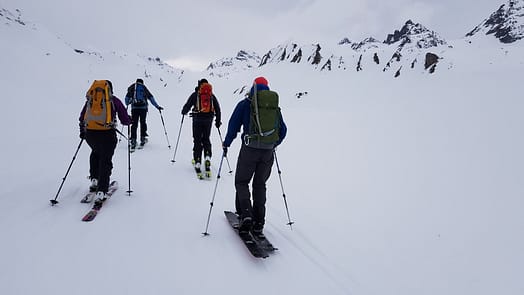 Bischofspitze 3.029 m & Grenzeckkopf 3.048 m (Skitour) Bischofkopf Grenzeckkopf Skitour 1