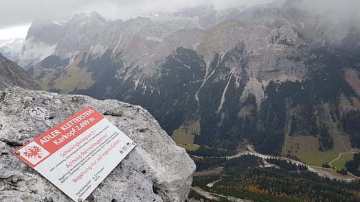 Adler - Karkopf 2.469 m (Klettersteig) Adler Klettersteig