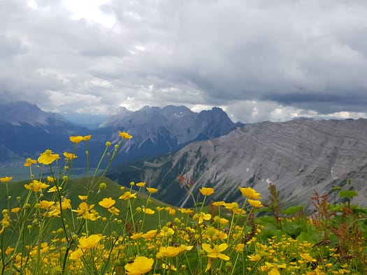 Gartnerwand 2.377 m, Bleispitze 2.225 m, Grubigstein 2.222 m (Wanderung) Bleispitze 2