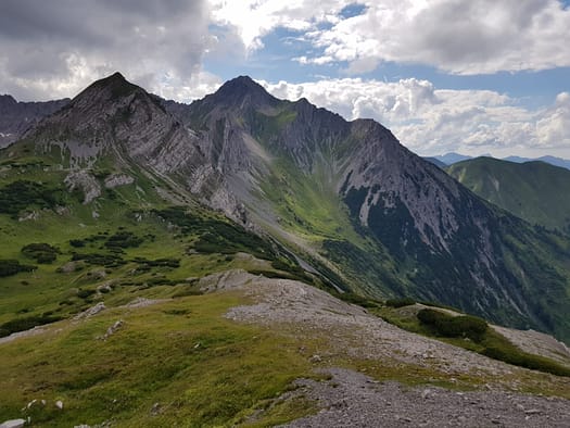 Gartnerwand 2.377 m, Bleispitze 2.225 m, Grubigstein 2.222 m (Wanderung) Gartnerwand Westrat 2