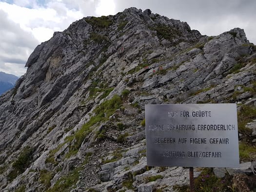 Gartnerwand 2.377 m, Bleispitze 2.225 m, Grubigstein 2.222 m (Wanderung) Grubigstein 3