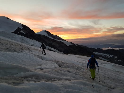 Il Naso 4.205 m, Balmenhorn 4.167 m, Schwarzhorn 4.215 m, Ludwigshöhe 4.341 m (Hochtour) Il Naso 12