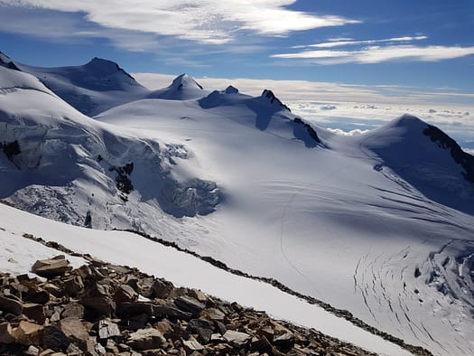 Il Naso 4.205 m, Balmenhorn 4.167 m, Schwarzhorn 4.215 m, Ludwigshöhe 4.341 m (Hochtour) Il Naso 2