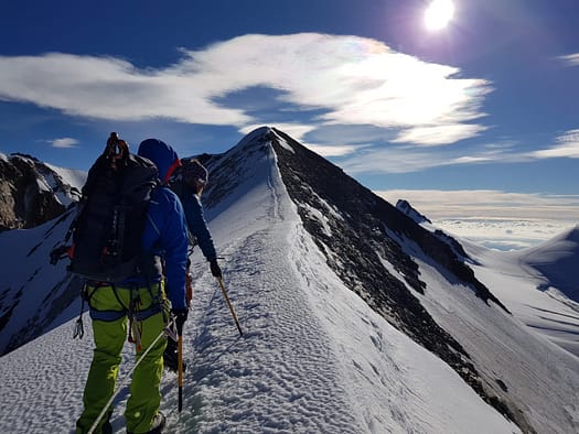 Il Naso 4.205 m, Balmenhorn 4.167 m, Schwarzhorn 4.215 m, Ludwigshöhe 4.341 m (Hochtour) Il Naso 5