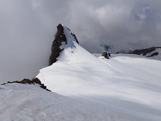 Il Naso 4.205 m, Balmenhorn 4.167 m, Schwarzhorn 4.215 m, Ludwigshöhe 4.341 m (Hochtour) Schwarzhorn 5
