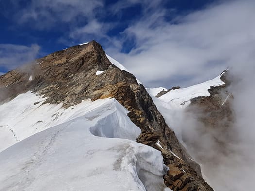 Parrotspitze 4.432 m, Vincentpyramide 4.215 m, Punta Giordani 4.046 m (Hochtour) Punta Giodani 5