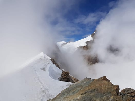 Parrotspitze 4.432 m, Vincentpyramide 4.215 m, Punta Giordani 4.046 m (Hochtour) Punta Giodani 6
