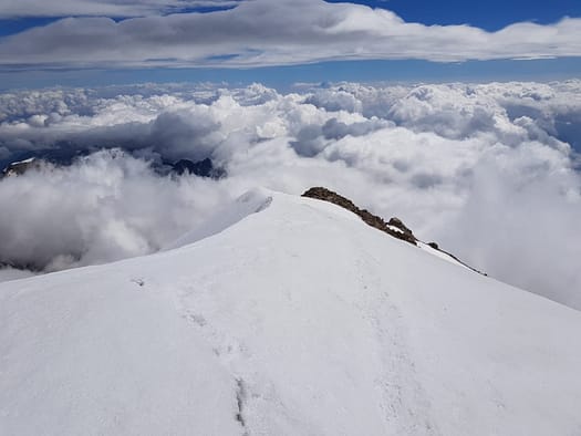 Parrotspitze 4.432 m, Vincentpyramide 4.215 m, Punta Giordani 4.046 m (Hochtour) Vincentpyramide 1