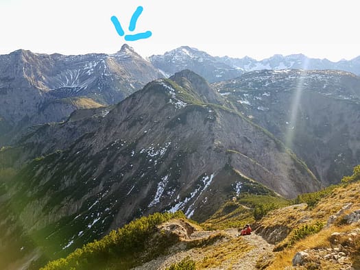 Bettlerkarspitze 2.268 m & Montscheinspitze 2.106 m (Wanderung) Montscheintspitze 8