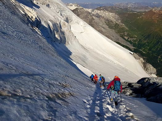 Ortler 3.905 m über Hintergrat (Hochtour) Ortler 3.905 m ueber Hintergrat Hochtour 21