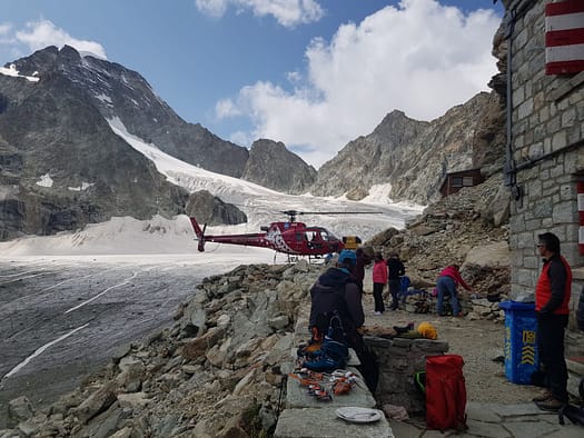 Obergabelhorn 4.063 m Versuch (Hochtour) Rothornhuette 3