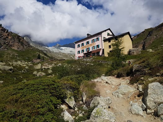 Obergabelhorn 4.063 m Versuch (Hochtour) Rothornhuette 6