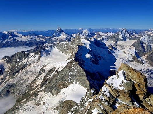 Weisshorn 4.506 m über'n Normalweg / Ostgrat (Hochtour) Weisshorn 4.506 m uebern Normalweg Ostgrat Hochtour 16