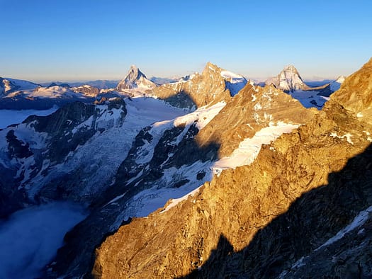 Weisshorn 4.506 m über'n Normalweg / Ostgrat (Hochtour) Weisshorn 4.506 m uebern Normalweg Ostgrat Hochtour 23