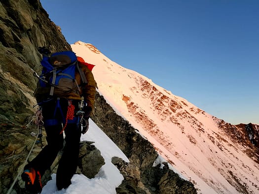 Weisshorn 4.506 m über'n Normalweg / Ostgrat (Hochtour) Weisshorn 4.506 m uebern Normalweg Ostgrat Hochtour 26