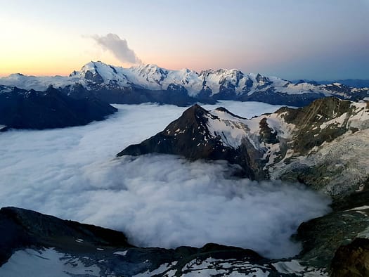 Weisshorn 4.506 m über'n Normalweg / Ostgrat (Hochtour) Weisshorn 4.506 m uebern Normalweg Ostgrat Hochtour 27