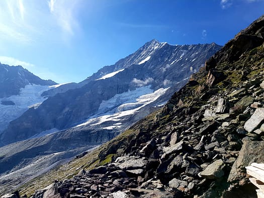 Weisshorn 4.506 m über'n Normalweg / Ostgrat (Hochtour) Weisshorn 4.506 m uebern Normalweg Ostgrat Hochtour 33
