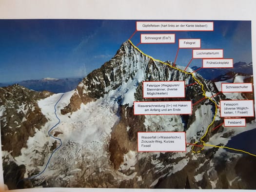 Weisshorn 4.506 m über'n Normalweg / Ostgrat (Hochtour) Weisshorn 4.506 m uebern Normalweg Ostgrat Hochtour 35