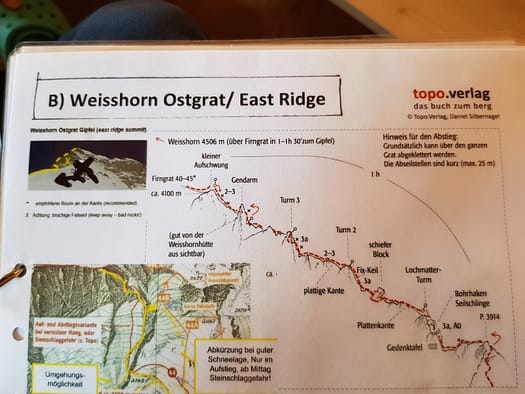 Weisshorn 4.506 m über'n Normalweg / Ostgrat (Hochtour) Weisshorn 4.506 m uebern Normalweg Ostgrat Hochtour 38