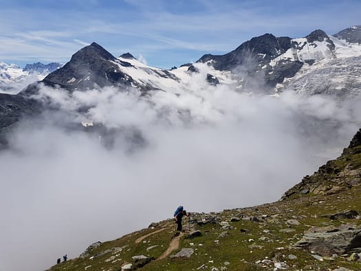 Weisshorn 4.506 m über'n Normalweg / Ostgrat (Hochtour) Weisshorn 4.506 m uebern Normalweg Ostgrat Hochtour 44
