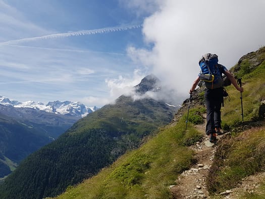 Weisshorn 4.506 m über'n Normalweg / Ostgrat (Hochtour) Weisshorn 4.506 m uebern Normalweg Ostgrat Hochtour 46