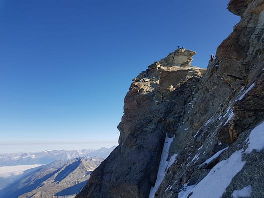 Zinalrothorn 4.221 m über'n Süd-Ostgrat (Hochtour) Zinalrothorn 4.221 m uebern Sued Ostgrat Hochtour 18