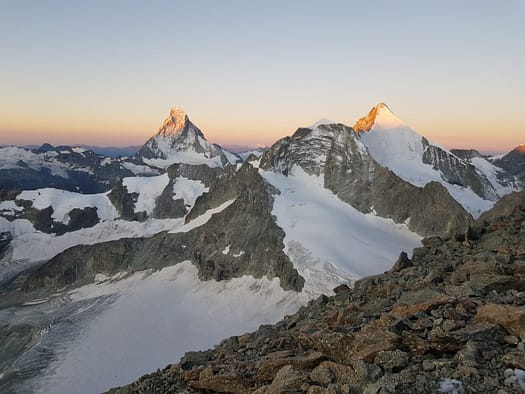 Zinalrothorn 4.221 m über'n Süd-Ostgrat (Hochtour) Zinalrothorn 4.221 m uebern Sued Ostgrat Hochtour 23