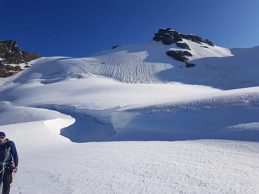 Westlicher Breithornzwilling 4.139 m, östlicher Breithornzwilling 4.106 m (Hochtour) Breithorn halbe Traverse ost west Hochtour 18