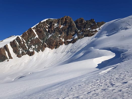 Westlicher Breithornzwilling 4.139 m, östlicher Breithornzwilling 4.106 m (Hochtour) Breithorn halbe Traverse ost west Hochtour 19