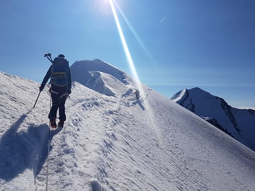 Westlicher Breithornzwilling 4.139 m, östlicher Breithornzwilling 4.106 m (Hochtour) Breithorn halbe Traverse ost west Hochtour 20