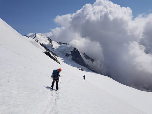 Westlicher Breithornzwilling 4.139 m, östlicher Breithornzwilling 4.106 m (Hochtour) Breithorn halbe Traverse ost west Hochtour 3