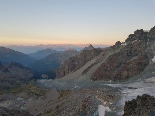 Westlicher Breithornzwilling 4.139 m, östlicher Breithornzwilling 4.106 m (Hochtour) Breithorn halbe Traverse ost west Hochtour 5