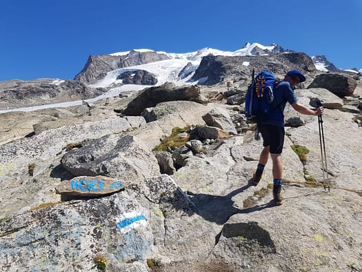 Dufourspitze 4.634 m Überschreitung (Hochtour) Dufourspitze 4.634 m Ueberschreitung Hochtour 10