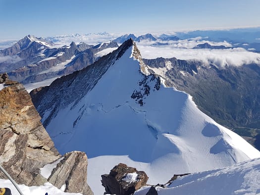Dufourspitze 4.634 m Überschreitung (Hochtour) Dufourspitze 4.634 m Ueberschreitung Hochtour 15