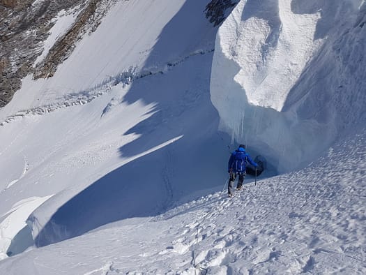 Dufourspitze 4.634 m Überschreitung (Hochtour) Dufourspitze 4.634 m Ueberschreitung Hochtour 17