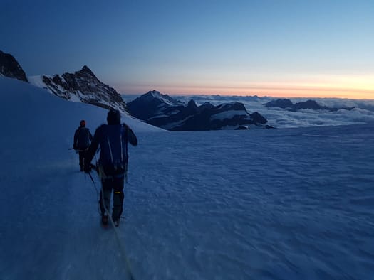 Dufourspitze 4.634 m Überschreitung (Hochtour) Dufourspitze 4.634 m Ueberschreitung Hochtour 44