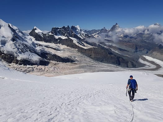 Dufourspitze 4.634 m Überschreitung (Hochtour) Dufourspitze 4.634 m Ueberschreitung Hochtour 8
