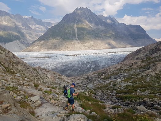 Konkordiahütte 2.850 m von der Fiescheralp (Hochtour) Konkordiahuette 2.850 m von der Fiescheralp Hochtour 1