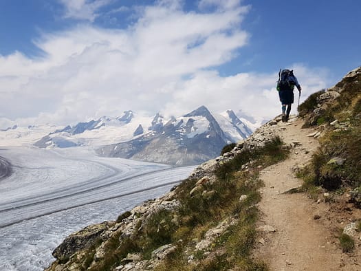 Konkordiahütte 2.850 m von der Fiescheralp (Hochtour) Konkordiahuette 2.850 m von der Fiescheralp Hochtour 15