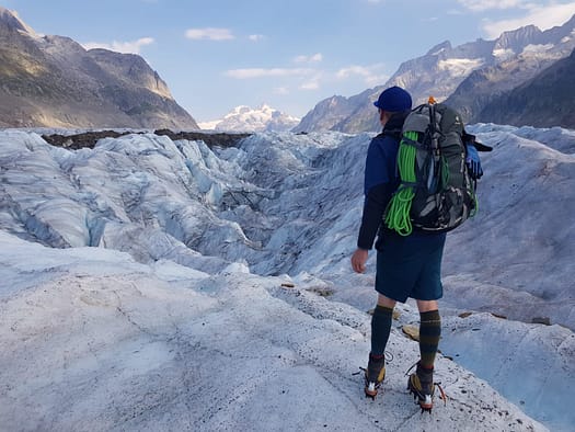 Konkordiahütte 2.850 m von der Fiescheralp (Hochtour) Konkordiahuette 2.850 m von der Fiescheralp Hochtour 3