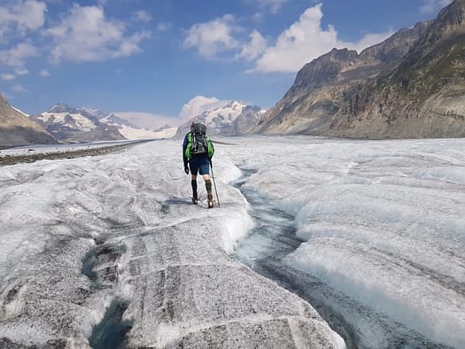 Konkordiahütte 2.850 m von der Fiescheralp (Hochtour) Konkordiahuette 2.850 m von der Fiescheralp Hochtour 8