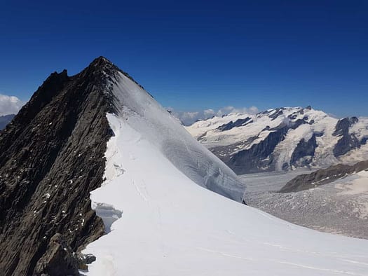 Gross Grünhorn 4.044 m Überschreitung (Hochtour) Gross Gruenhorn 4.044 m Hochtour 11