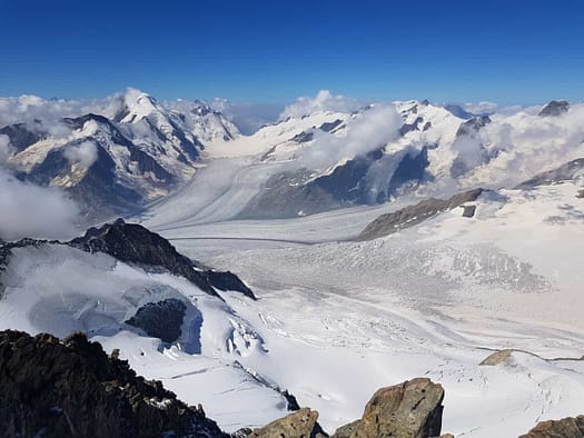 Gross Grünhorn 4.044 m Überschreitung (Hochtour) Gross Gruenhorn 4.044 m Hochtour 13